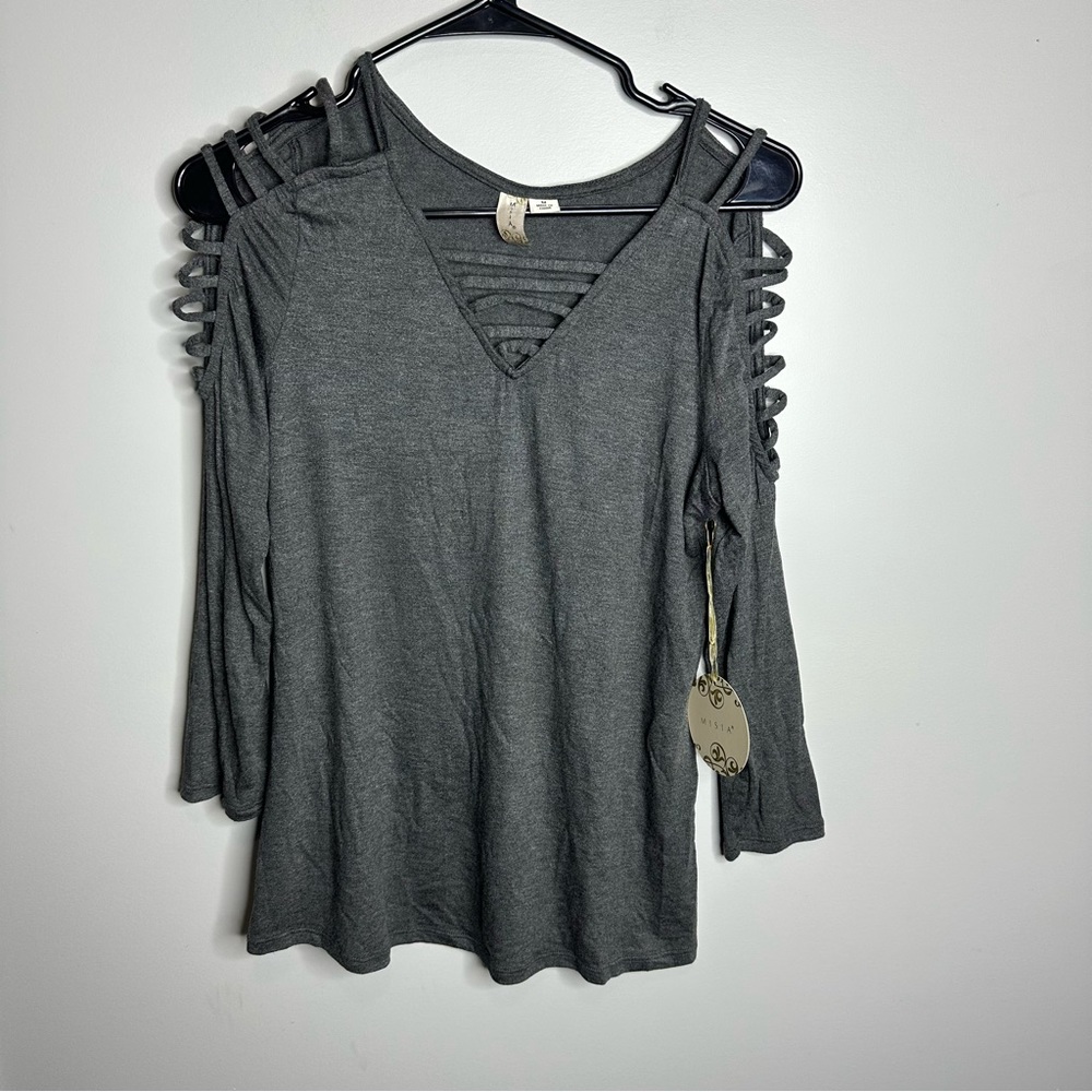 Women’s NEW Misia Size Medium 3/4 Length Sleeve‎ Lace Blouse